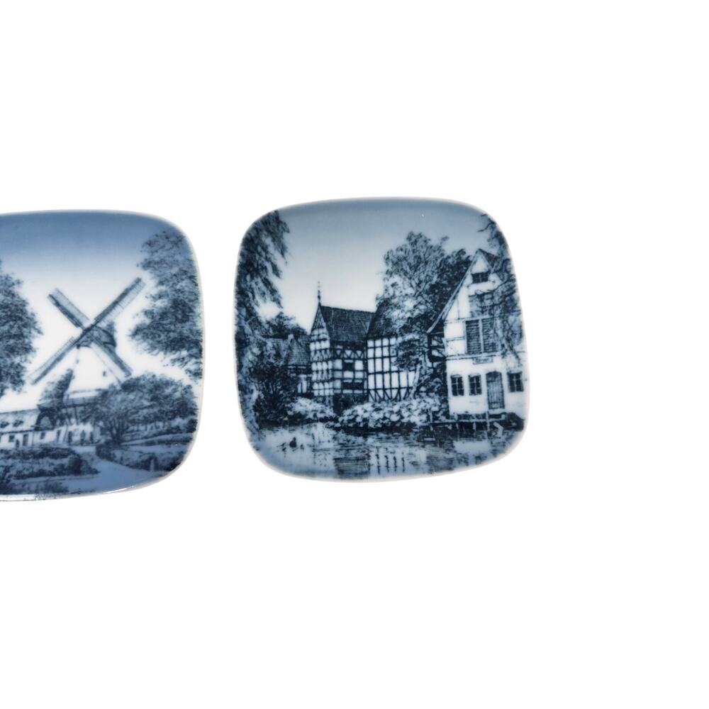 Lot Of 3 Vintage Bing & Grondahl Collectible Plate Square Plaquette Kjeld Bonfil - Picture 4 of 10